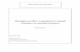 The impact of 100% scanning of U.S.-bound containers on maritime ...