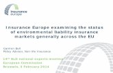 Insurance Europe examining the status of environmental liability ...