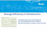 Energy efficiency in 5G mobile networks