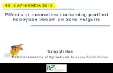 Effects of cosmetics containing purified honeybee venom on acne ...
