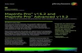 MapInfo Pro™ v15.2 and MapInfo Pro™ Advanced v15.2 data sheet