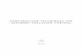 Construction Techniques for Sediment Pollution Control