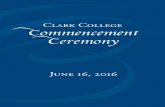 Clark College Commencement Ceremony