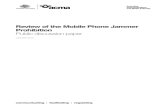 Review of the Mobile Phone Jammer Prohibition - Discussion Paper