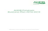 AHDB Potatoes Business Plan 2016-2019