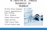 M.Tech/Ph.D. Thesis Guidance in Shahkot