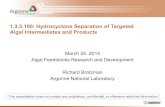 Hydrocyclone Separation of Targeted Algal Intermediates and ...