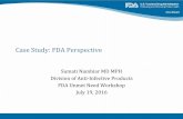 Nambiar, S. Case Study: FDA Perspective
