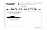 2008 SUPER DUTY F-SERIES INCOMPLETE VEHICLE MANUAL