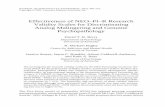Effectiveness of NEO–PI–R Research Validity Scales for ...