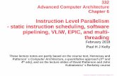 Instruction Level Parallelism - Limits and alternatives