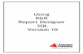 Using R&R SQL Version 10