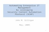 Automating Enterprise IT Management by Leveraging Security Content Automation Protocol (SCAP)