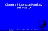 Chapter 14, Exceptions Handling and Text I/O