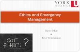 Ethics and Emergency Management