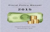 Fiscal Policy Manual – 2015