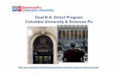 Dual B.A. Direct Program Columbia University & Sciences Po