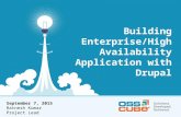 Building enterprise high availability application with drupal