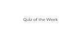 Quiz of the Week