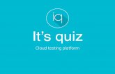 It's Quiz - Cloud testing platform