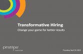 Pinstripe Healthcare Presents Transformative Hiring Change Your Game for Better Results