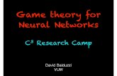 Game theory for neural networks
