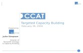 Targeted Capacity Building - CCAT Webinar