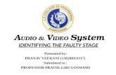 IDENTIFYING THE FAULTY STAGE,Audio & video system