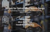 Recipes for Optical Effect System Design - Real-time Rendering of Physically Based Optical Effect in Theory and Practice - SIGGRAPH 2015 Course