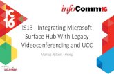 Integrating Microsoft Surface Hub with legacy videoconferencing and UCC