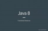 Java 8 - functional features