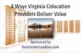 3 Ways Virginia Colocation Providers Deliver Value (SlideShare)