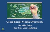 Using Social Media Effectively for your Business