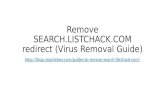 Remove search.listchack.com redirect (virus removal guide)