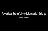 Favorites from Vimy Memorial Bridge