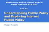 Understanding public policy and exploring internet public policy