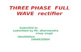 Three phase  full wave rectifier