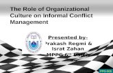 Role of Organizational Culture on Informal Conflict Management