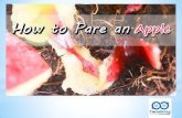 How to pare an apple