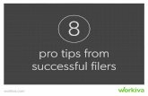 8 pro tips from successful filers