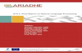 ARIADNE: Final Report on Natural Language Processing