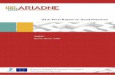 Ariadne: Final Report on Good Practices