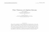 The Theory of Alpha Decay - Howard University
