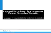 Improved formulation for compressive fatigue strength of concrete