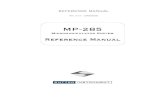 MP-285 Micromanipulator System Reference Manual -- Rev. 3.13