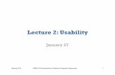 Lecture 2: Usability