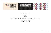 FEES & FINANCE RULES 2016