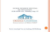 August 2016 Member Meeting on Education