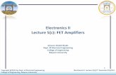 Electronics II Lecture 5(c): FET Amplifiers