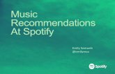 Music Recommendations at Spotify